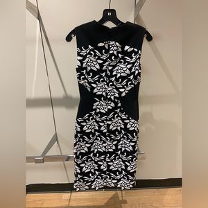 BCBG Black and White Dress